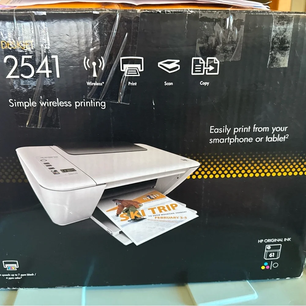 Brand new DeskJet, all in one wireless printer only use a couple times